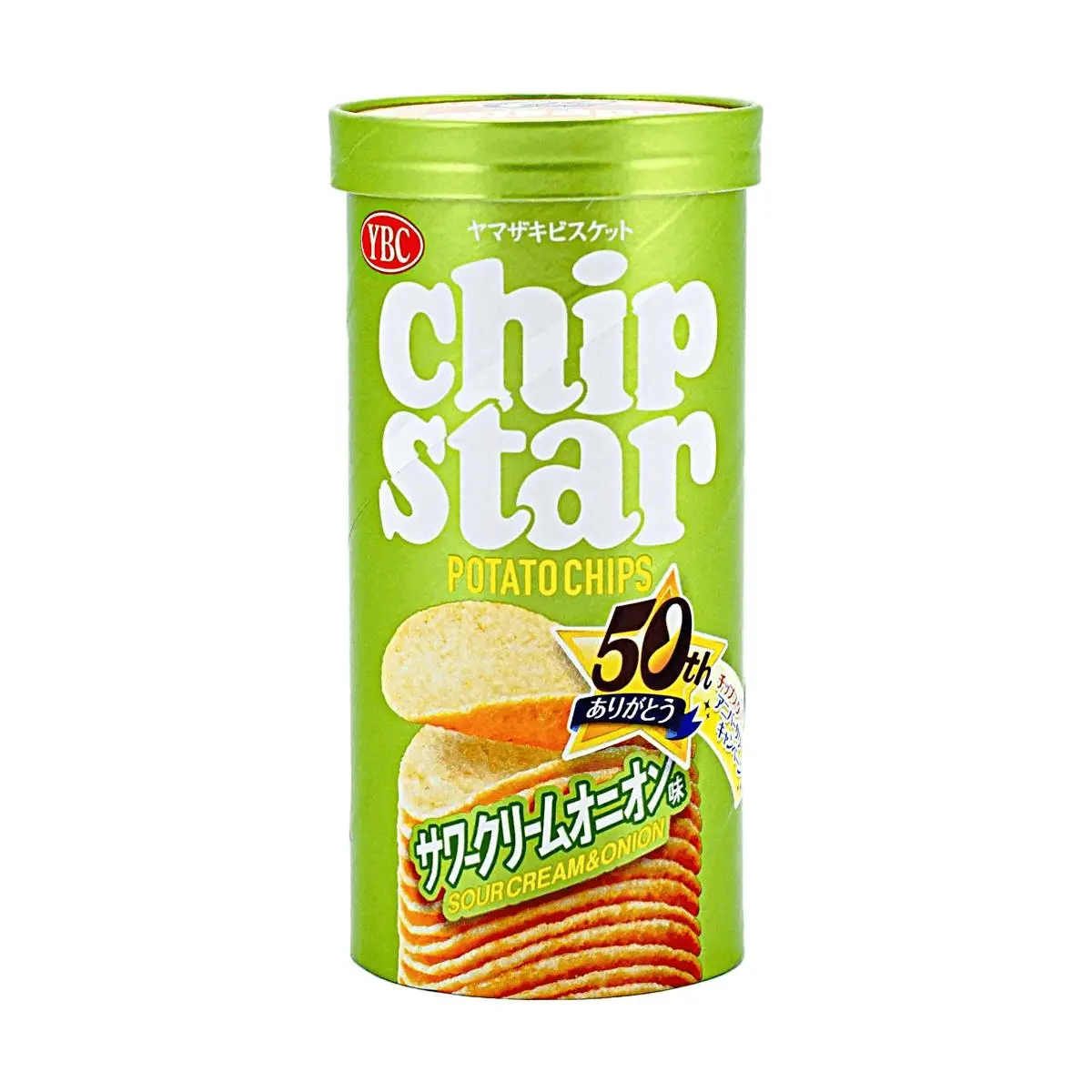 YBC Yamazaki Chip Star Potato Chips, Sour Cream & Onion Flavor, 45g - Crispy Japanese Snack