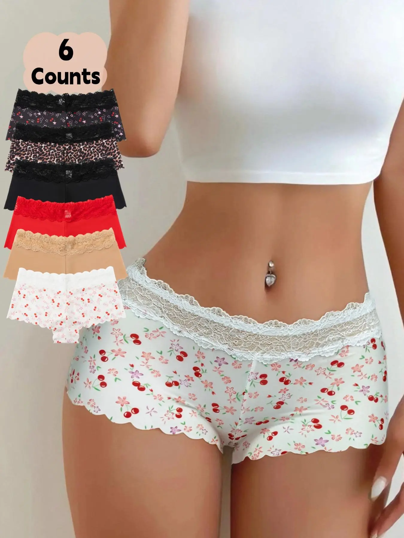 Women's Floral Print Soft, Comfy, Breathable Panties (Knickers) for Daily Wear, All-Season Underwear, Soft Fit Panty