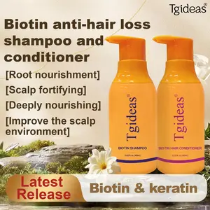 Tgideas Routine Wellness Anti-Thinning Hair Set Biotin DHT Blocker Shampoo & Conditioner for Women & Men 2-Pack Root Nourishment Scalp Fortifying