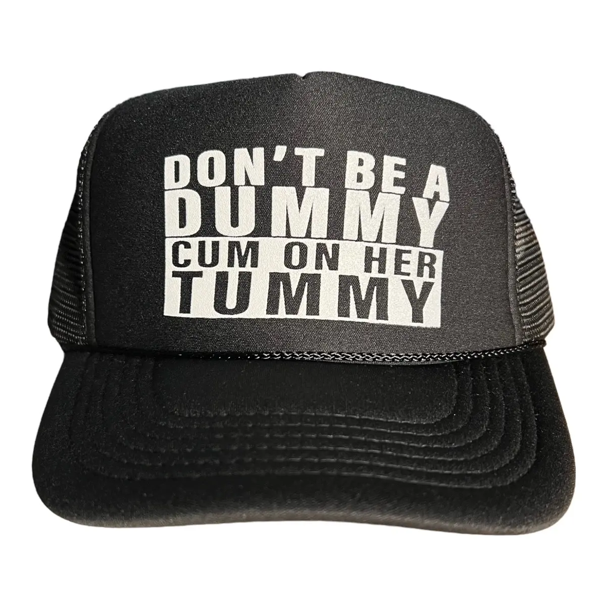 Don’t be a Dummy trucker hat funny trucker hat SnapBack bachelor party gender reveal gag gift novelty hat cap college beach summer boating cap dad hat Funny Quote Snapback Handcrafted Caps