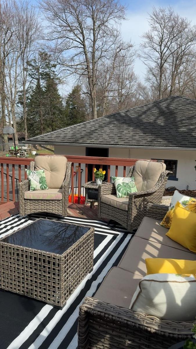 Item: Coffee Wicker Beige Cushion, Coffee Wicker E