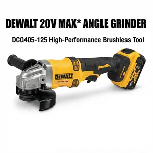Dewalt DCG405-125 20V For Cutting Polishing Metal Electric repair  automatic diy set Brushless Cordless Angle Grinder  grade durable tool industrial task professional construction cut machine