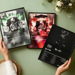 Rapper Y-Yeat Album Cover Painting Calligraphy Canvas Wall Art｜Gallery-Grade Waterproof Abstract Pattern Print Poster｜Fade-Resistant & Scratch-Proof｜Perfect Gift & Home Decor｜Living Room, Bedroom, Home Decoration｜Multiple Size