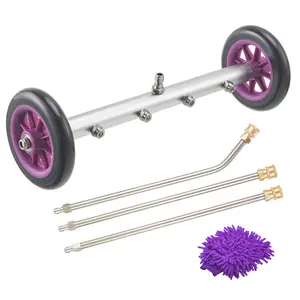 PWACCS Pressure Washer Undercarriage Cleaner – 16 Inch Power Washer Under Carriage Spray – High Pressure Washing Under Car Attachment with 3 Counts Extension Wand – 4000 PSI