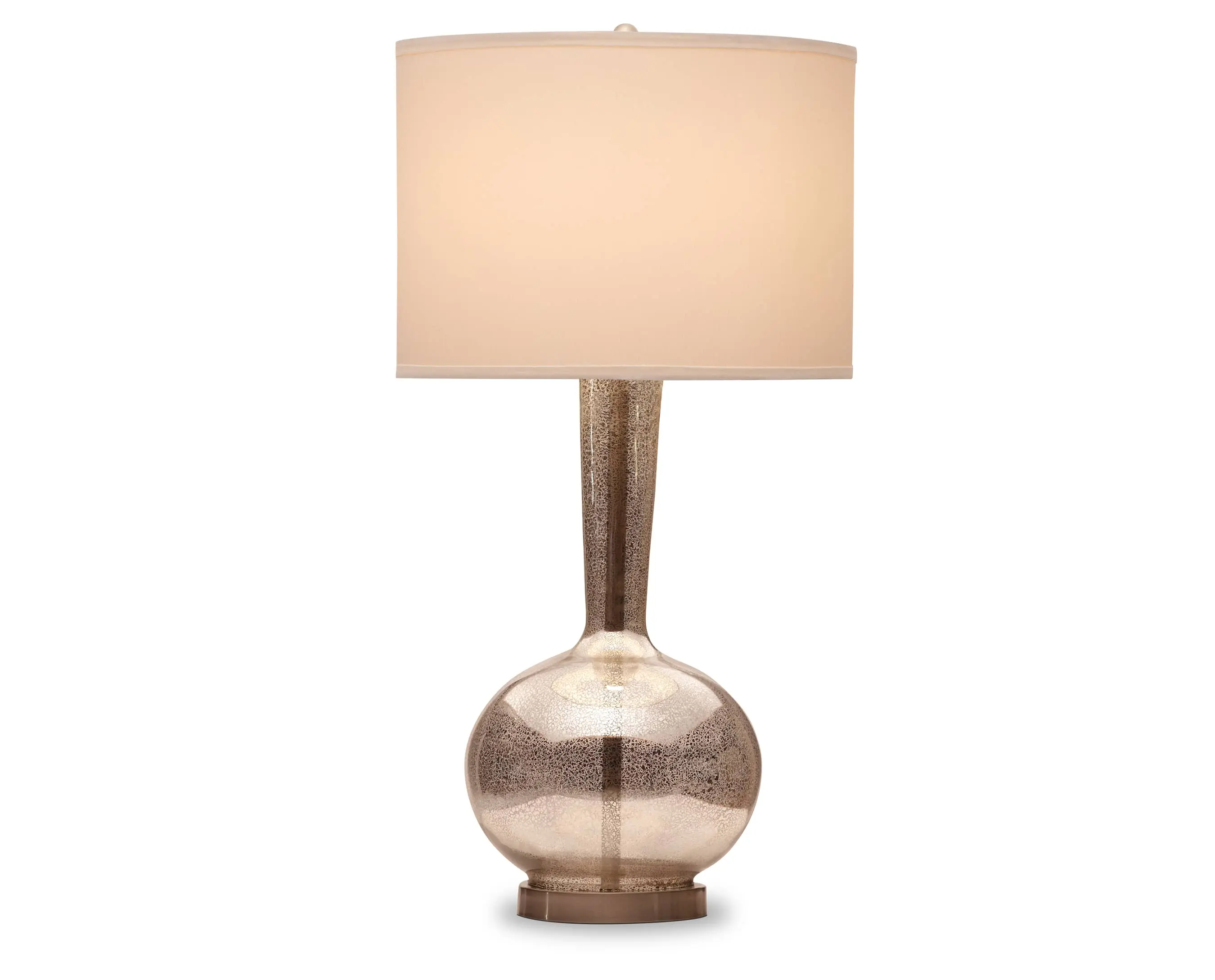 Antiqued Mercury Glass Table Lamp, Home Décor, Bedroom Living Room Office