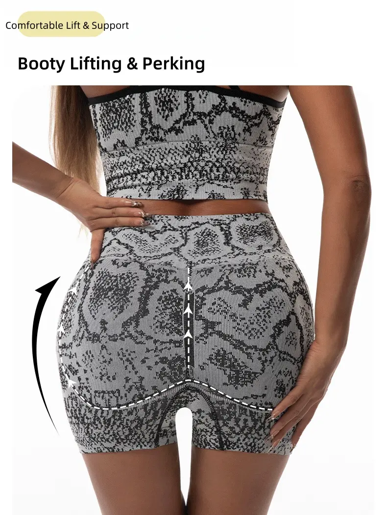 Product Introduction of VVL Women's Crisscross Back Sports Bra&High Waist Booty Lift Shorts Sportswear Set,Breathable Comfortable Body-Con Outfits for Yoga Gym Workout Running,Ladies Sportswear for All Seasons 12