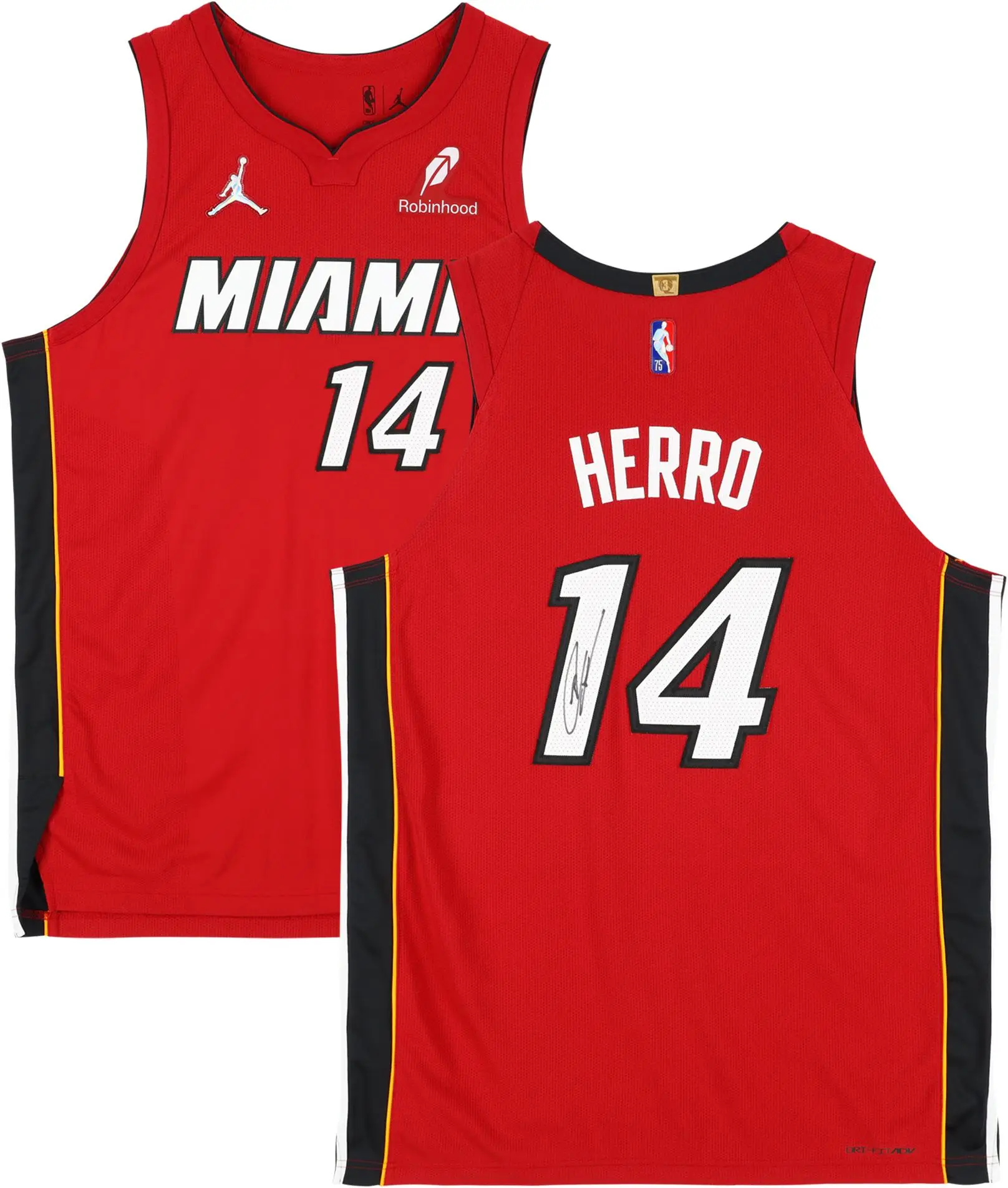 Tyler Herro Miami Heat Autographed Jordan Red Statement Authentic Jersey - Fanatics Authentic Certified