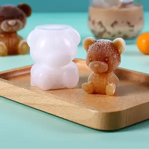 Bear Shape Silicone Ice Tray, Cute Teddy Bear Ice Mold, Food Grade Silicone, Perfect for Coffee, Cocktails, and Drinks
