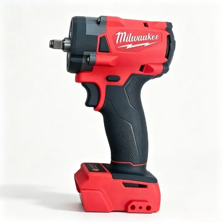 Milwaukee M18 FIW212 18V Brushless Compact Stubby 3/8 Inch Square Drive Cordless Impact Wrench, Handheld Power Tool for Tire Work, Auto Repair & Mechanical Fastening