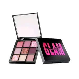 PALETTE GLAM by Glam Beauty - 9 Color Eyeshadow Palette with Mirror - Perfect for Makeup Enthusiasts