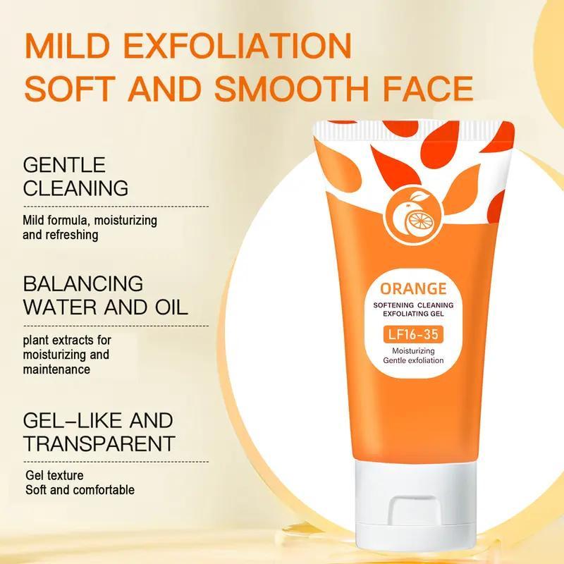 Orange Fragrance Exfoliating Gel LF16-35 Deep Cleaning Nourishing Moisturizing for All Skin Types Facial Body Cleanser