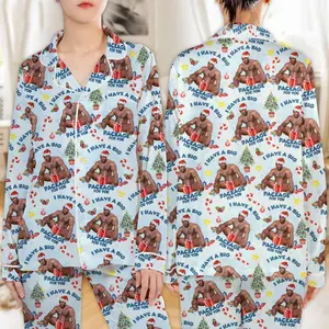 Barry Pajamas Set, I Have A Big package For You, Funny Barry Pajamas, Xmas Pajamas Set, Family Xmas Gift, Christmas Gag Gift