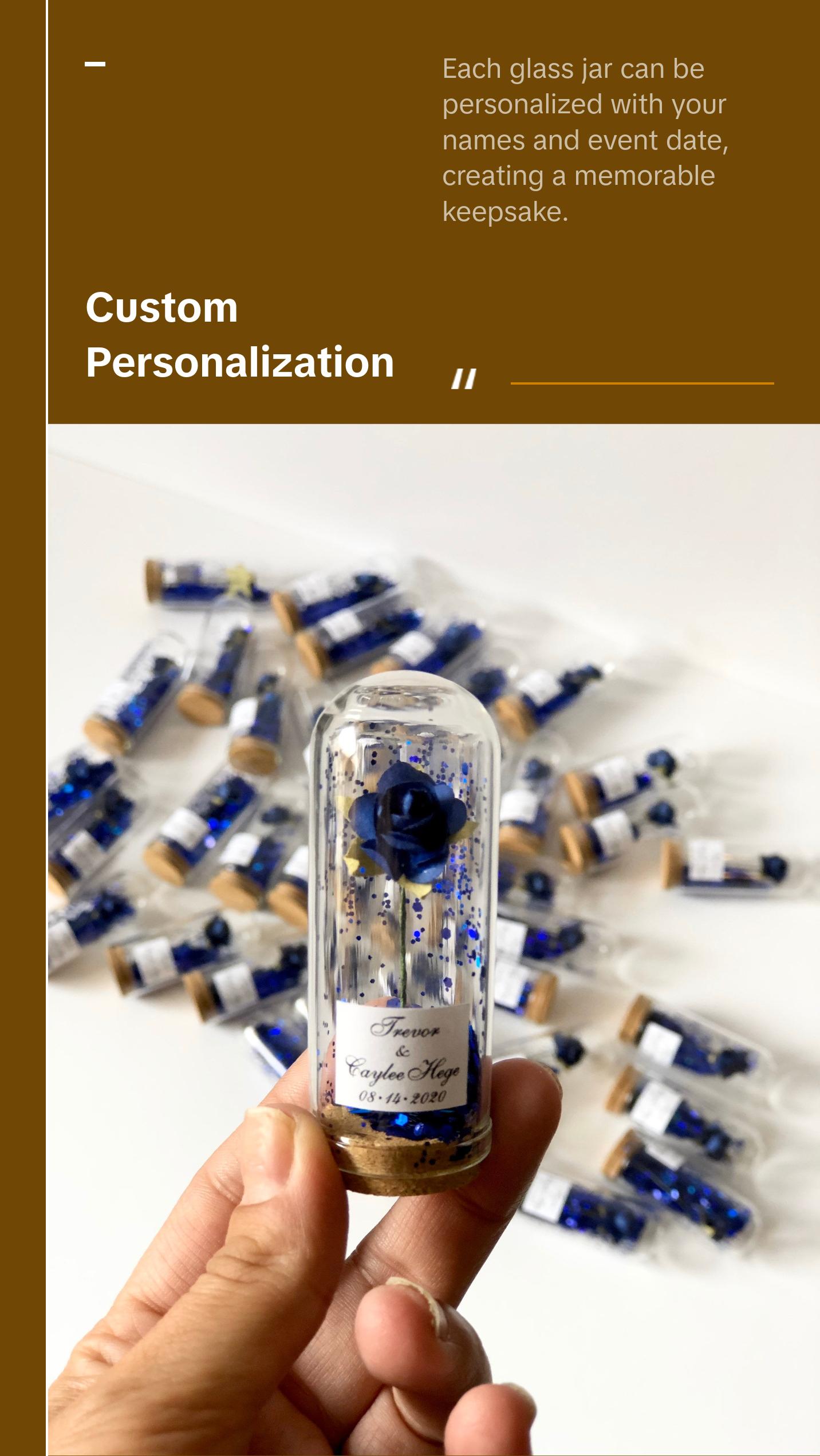 10 pcs Bulk Rose Dome Favors for Guests, Wedding Favors Gifts, Personalized Party Gifts, Beauty and the Beast Custom Favors, Bachelorette Favors