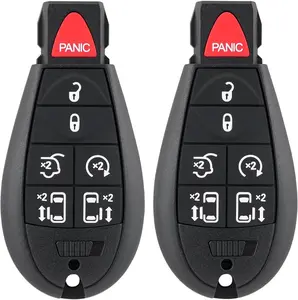 2PCS Fob Replacement for Dodge Grand Caravan 2008 2009 2010 2011 2012 2013 2014 2015 2016 2017 2018 2019 2020 Remote for FCC ID: IYZ-C01C / M3N5WY783X