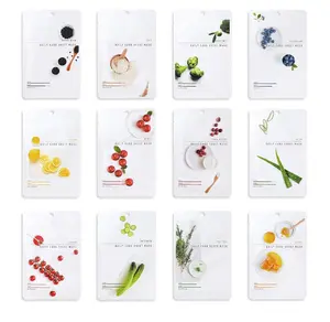 EUNYUL [PACK OF 12] Daily Care Facial Sheet Mask Pack 12 types Korean Skincare Hydrating & Nourishing & Natural Ingredients for All Skin Types