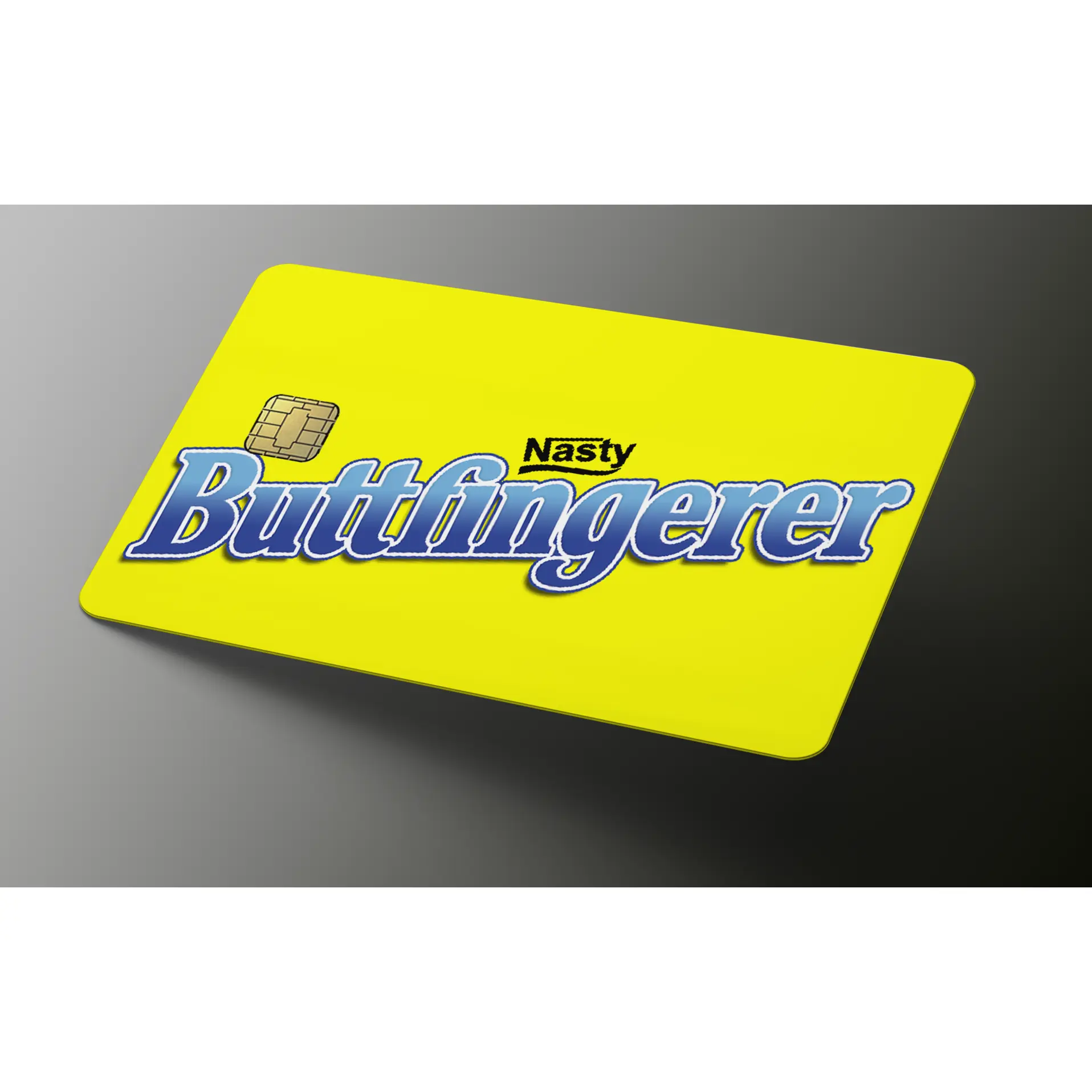 Buttfingerer Credit Card Skin, Debit Card Covering (small chip)