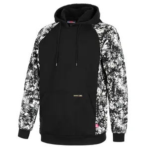 12oz Heavyweight Cotton Fleece Pullover Camouflag FR Hooded Sweatshirts-9431C