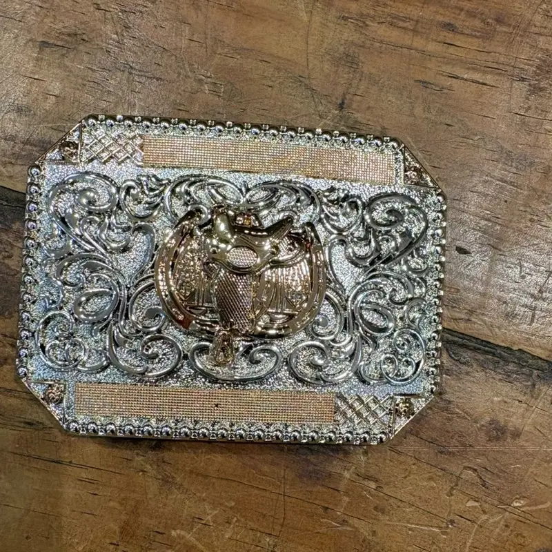Horse Seattle Belt Buckle for Gold and Silver