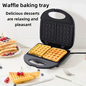 Residential Users Electric Breakfast Grill, Premium Non-stick Removable Replaceable Plates, Complete Dual Temperature Protection, 850W Efficient Heating 50/60Hz Wide Voltage, Durable SVT Wire Griddle for Kitchen, Burger Steak Sandwich Maker