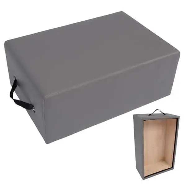 GARVEE Pilates Reformer Sitting Box - Portable, Cushioned Step Box Comfortable to Lay On, Compatible with All Pilates Reformer Equipment for Home Gyms, Durable, Convenient Design