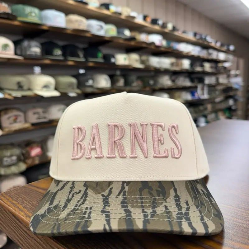 The Ella SnapBack Hat - Light Pink/Bottomland