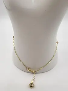 10k Manilla Clon de valines Dainty Gold Plated Flat Byzantine Chain Jewelry Accessories Layered Necklaces
