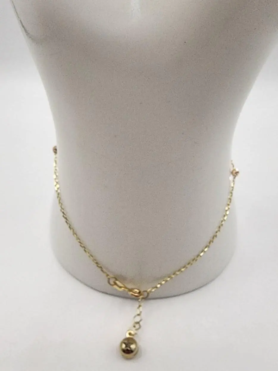 10k Manilla Clon de valines Dainty Gold Plated Flat Byzantine Chain Jewelry Accessories Layered Necklaces