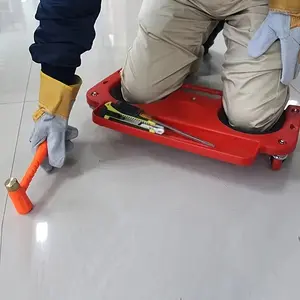 Rolling Knee Pad with Wheels, Multifunctional Built-in Tool Tray, Comfortable Buffer Knee Pad, Suitable for Mechanical Engineers, Car Repair, Construction Gear