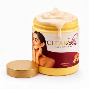 ClearSkin 100% Natural Cream 240ml - 8 fl oz for Visible Results in 7 Days - Cosmetic Use Only