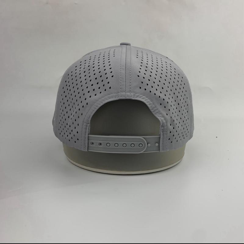 3 Under Par Co "Tap in Bird" Edition Golf Hat Gray with Perforated Design and White Trim for Optimal Comfort