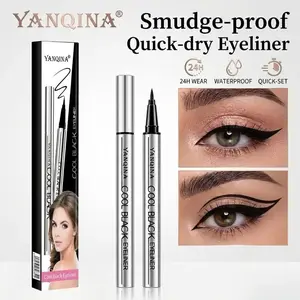 【Buy 1 Get 2】Waterproof Liquid Eyeliner - Smudge-proof, smear-proof, long-lasting precision fiber tip design effortlessly creates perfect eyeliner lines. Black eyeliner pen. Women's makeup. Ideal Christmas Gift