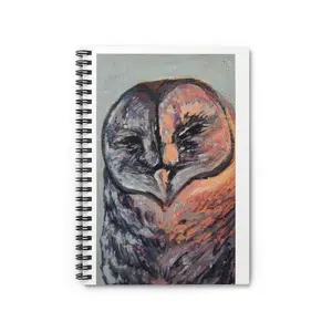 Cassandra the Barn Owl Spiral Notebook - Ruled Line