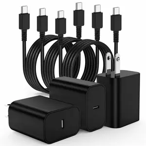 JAYUANONE 2PACK 45W Super Fast Charger Type C, USB C Android Phone Charger Fast Charging Cord with 6ft Cable Compatible with Samsung Galaxy S25 Ultra/S25/S24/S23 Ultra/S22 Ultra/S20 Ultra/Note 10 Plus/Galaxy Tab S8