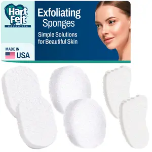 HartFelt Head-To-Toe Bundle, 2 Each Facial Scrub, Body Scrub, and Foot Scrub Exfoliating, Made in USA