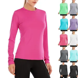 Women’s Long-Sleeve UPF 50+ UV Sun Protection Rash Guard Swim T-Shirt/Hoodie Quick-Dry for Outdoor Hiking