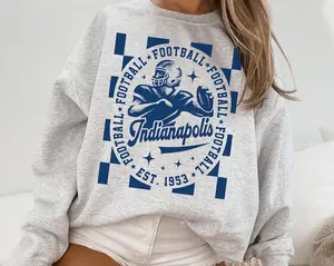 Indianapolis Colt Football Crewneck Sweatshirt / T-Shirt, Vintage Style Indianapolis T-Shirt, Indianapolis Fans Gift