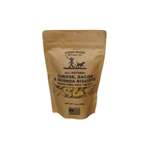 Sugar Brook Natural Pet All Natural Cheese Bacon & Quinoa Biscuits Grain-Free Dog Treats 7oz Made in USA
