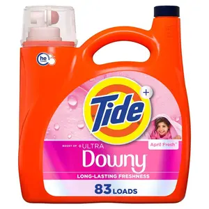 117 oz. Ultra April Fresh Scent Liquid Laundry Detergent (83-Loads) Tide Plus Febreze Freshness Laundry Detergent