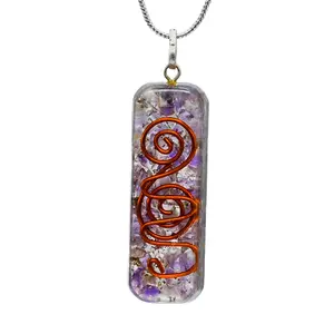 Orgone Necklace Pendant for Women Men - Healing Crystal for Protection - Spiritual Jewelry