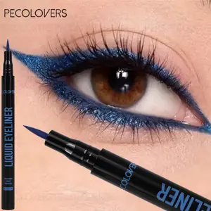 1PC Waterproof Matte Liquid Eyeliner, Beachproof Eyeliner - Longwear, Smooth Finish, Quick Drying, in Bright Colors, Smoky Eye Look, Perfect for Christmas and Holiday Parties, Day to Night Looks