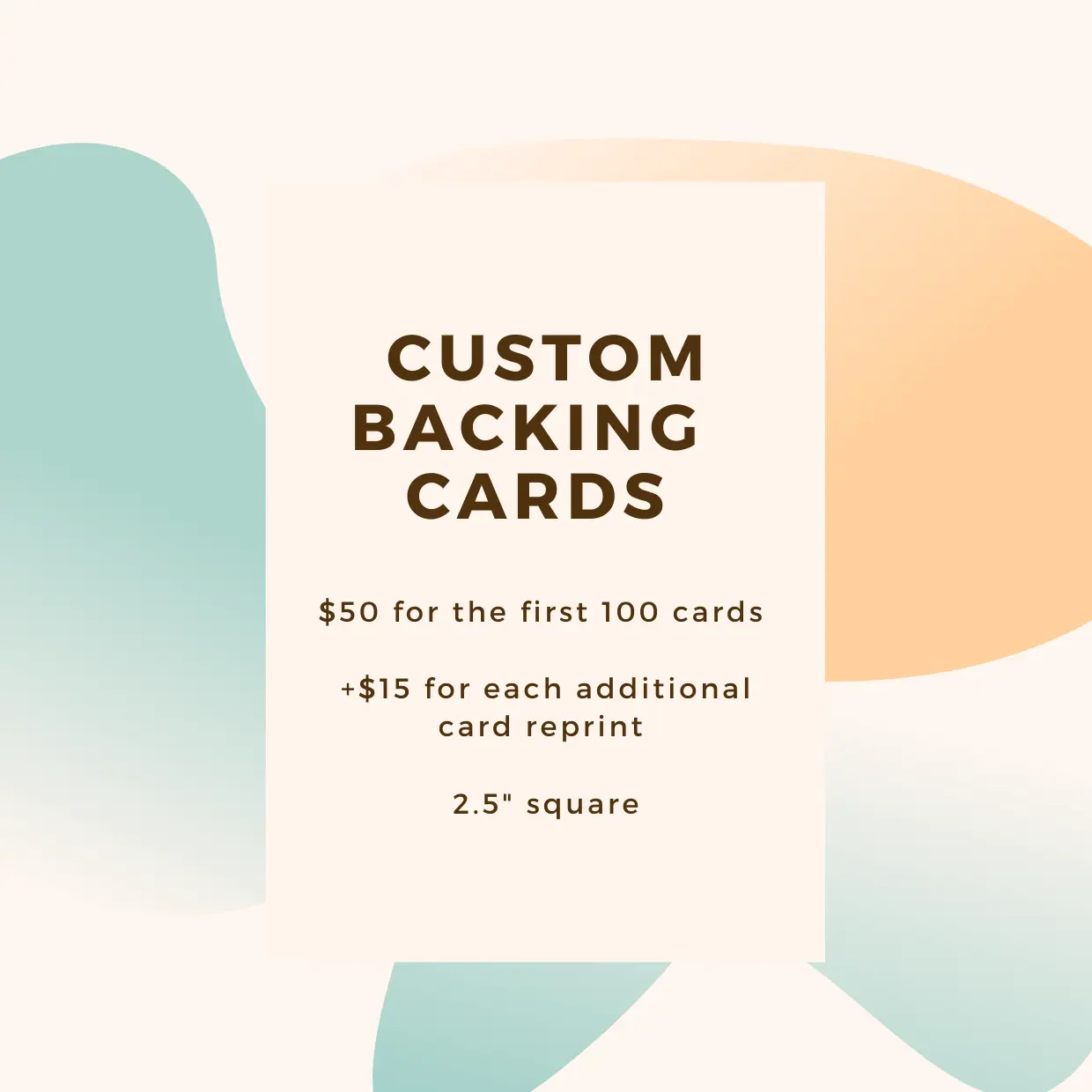 Custom Lapel Pin Card Bundle of 100