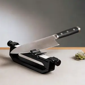 Handheld Precision Grinding Tool, Angled Guide Design, Includes 2 Diamond Stones & 3 Oriented Sharpeners, Ideal for Efficient Edge Care