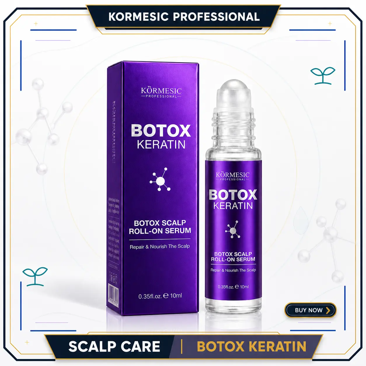 【New Element】Botulinum roller scalp essence lotion Scalp Strengthening Roll-On Serum For Fuller-Looking Hair Moisturizing and nourishing the scalp to promote hair growth