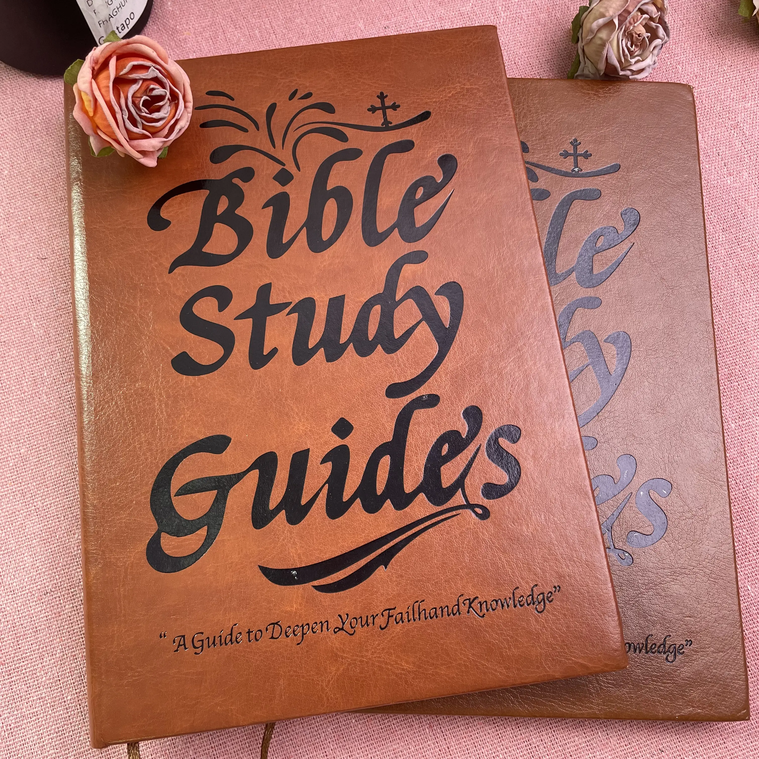 Elegant Leather Bible Study Journal Notebook for Women | A Thoughtful 66-Page Christian Devotional Diary with Inspirational Scripture Quotes - Perfect Religious Prayer Notebook Gift for Spiritual Growth money savings book