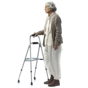 VEVOR  Folding Hemi Walker, One Arm Folding Walker for Seniors with 6-Level Adjustable Height, Lightweight Aluminum |   Side One-Hand Style Mobility Aid for Elderly Handicapped Disabled, Up to 350LBS, Foldable