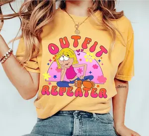 Retro TV Channel Lizzie Mcguire Outfit Repeater Comfort Colors Shirt, Funny Lizzie Mcguire Floral TV T-Shirt, Trip Outfits