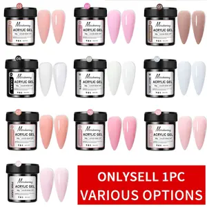 150g Transparent Nail Extension Gel Jelly White Light Pink Acrylic Nail Art UV LED Gel Semi Permanent Varnish Extension Tool