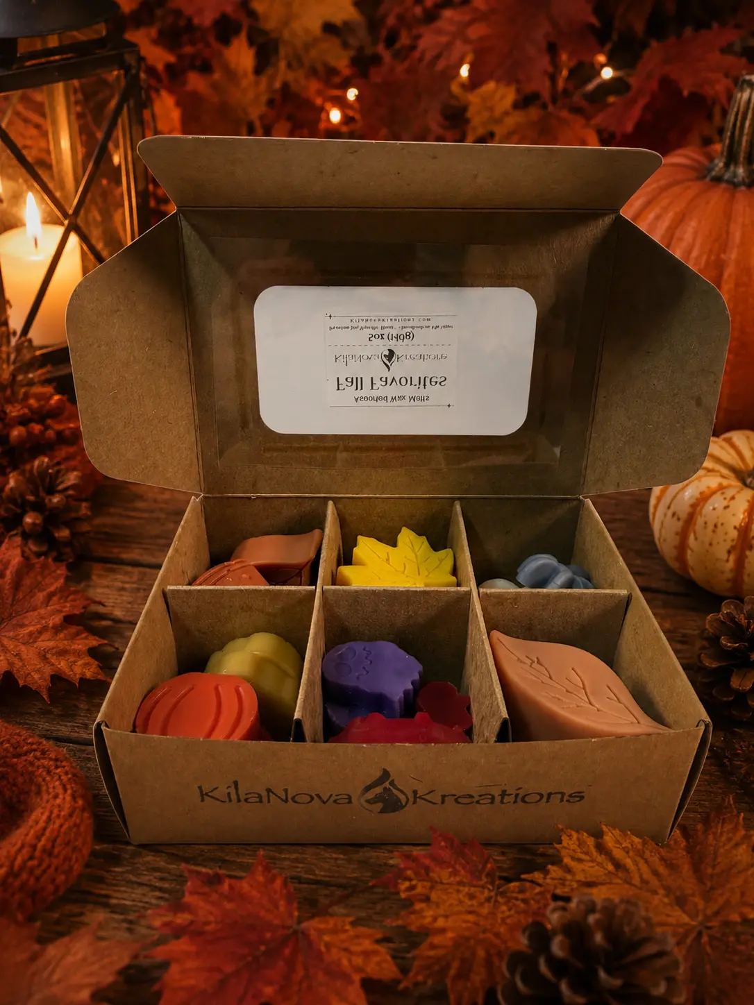 Fall Favorites Wax Melt Sampler Box