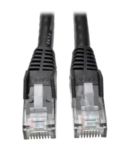 Tripp Lite TRL-N201005BK50B 5 ft. Cat6 Gigabit Snagless Molded Patch Cable RJ45 Male to Male, Black - 50 Piece