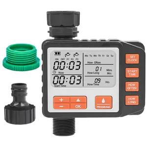 Smart Garden Sprinkler Timer - 3 Watering Programs & Manual Mode for Easy Irrigation Control